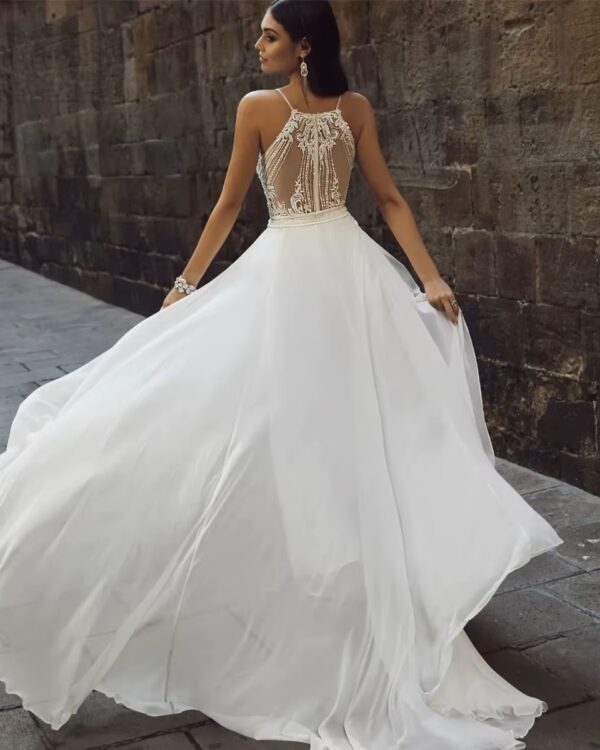 Boho Brautkleid Glanz der Stille