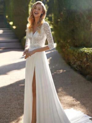 Boho Brautkleid Blütenflüstern
