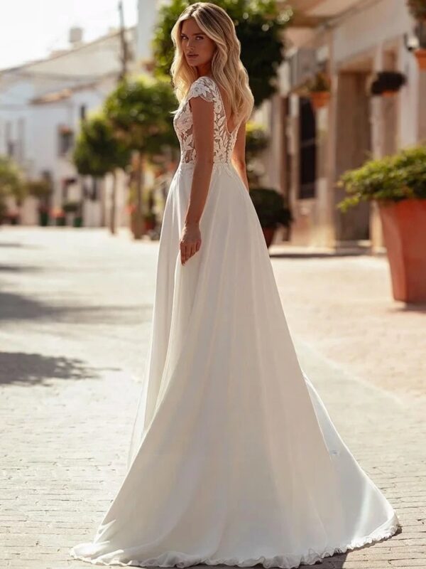 Boho Brautkleid Spiegel der Zeit