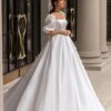 SoDigne 2023 Modern Boho Wedding Dresses Satin Short Sleeves Bow Square Collar Appliques Bride Dress Customized Wedding Gowns 6 S13b15024242b47cda3c0e130d4f462eeD Cropped