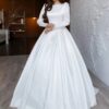 SoDigne A-line Satin Simple Wedding Dresses O-neck Full Sleeves Appliques Bridal Dress Long Bridal Gown 2025 Customized 2 S21481f1e328d4de5942f99c42eddbc92X Cropped