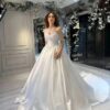 SoDigne A-line Elegant Satin Bride Dresses Sweetheart Sleeveless Pearls Wedding Dress Long Bridal Gown Robe De Mairee Customized 6 Sa30969013c1941b29627376ac19fbed3U Cropped