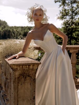 SoDigne A-line Satin Simple Wedding Dresses V-neck Sleeveless Bridal Dress 2025 Long Wedding Gown Robe De Mairee Customized 6 Sb1eb6541ef3f49c0960815728261fe84i Cropped
