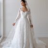 SoDigne A-line Lace Wedding Dress Sweetheart Full Sleeves Bride Dresses 2025 Long Bridal Gowns vestidos de novia Customized 6 Sbdddbe182f5145d191476cbf41ad9453E Cropped