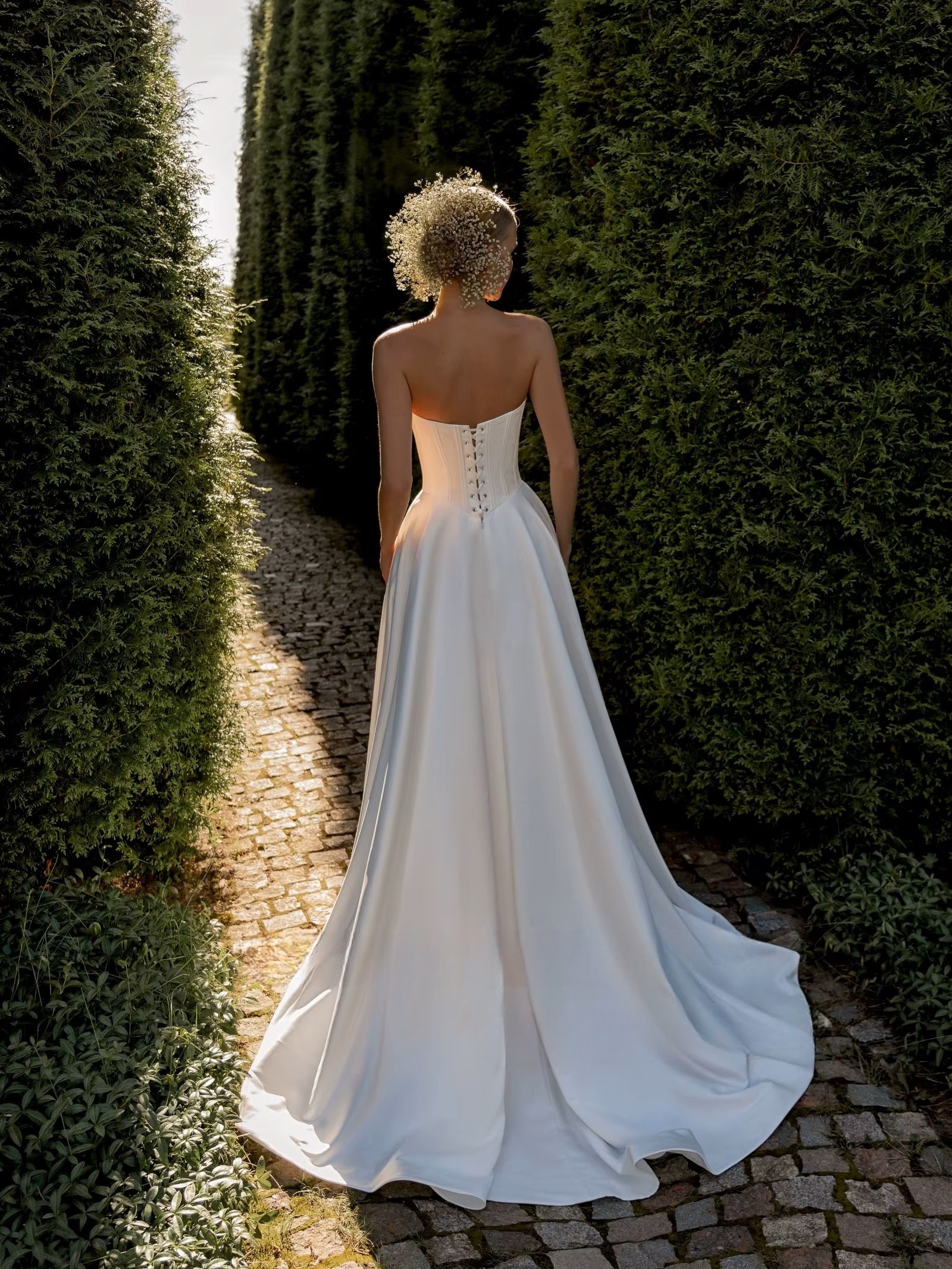 SoDigne A-line Satin Simple Wedding Dresses V-neck Sleeveless Bridal Dress 2025 Long Wedding Gown Robe De Mairee Customized 2 SoDigne A-line Satin Simple Wedding Dresses V-neck Sleeveless Bridal Dress 2025 Long Wedding Gown Robe De Mairee Customized – Bild 2