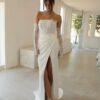 SoDigne Mermaid Boho Wedding Dresses Strapless Satin/Lace Bridal Dress Split Long Beach Wedding Gown Robe De Mairee Customized 5 S0cc57c3ba04b49f8a3872afb8815b8fbO Cropped
