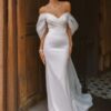 Elegant Sweetheart Mermaid Wedding Dress Women White Off The Shoulder Open Back Bridal Gown Train Vestidos De Novia Customized 7 S2c680ae9d055419185a59de748ee56c6G Cropped
