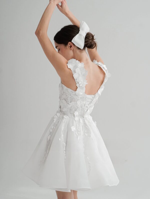 SoDigne A-line Short Wedding Dresses Square Collar Sleeveless Bridal Dress Tulle Princess Wedding Gown 2025 Robe De Mairee – Bild 2