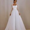 SoDigne A-line Organza Wedding Dresses Square Collar Full Sleeves Bridal Dress Long 2025 Wedding Gown Robe De Mairee Customized 5 S58a9a84dca7944329a15546dda29b62fL Cropped
