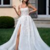 SoDigne Luxury A-line Wedding Dresses Square Collar Sleeveless Bridal Gown Beach Backless Appliques Tulle Split Bridal Dress 9 S5be5fbfe1c7b499fb14a3f7c19023cc9L Cropped