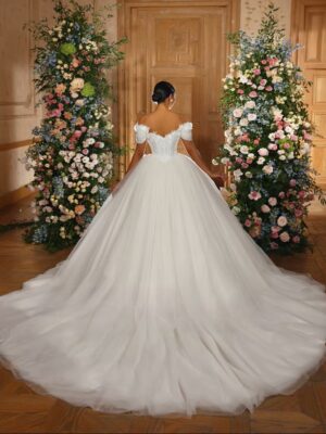 LORIE Vintage Glitter Lace Wedding Dress Ball V-Neck Applique Sparkly 3D Flower Bridal Gown Princess Ball Bride Dress Customized 3 S89ead74f18c84370935bc4bc1a6584e3N Cropped