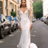 SoDigne Mermaid Satin Wedding Dresses Full Sleeves Lace Appliques Bridal Dress Long Wedding Gown Robe De Mairee Customized  8 Sb5480b80ab134b118162ebb6d1483936N Cropped