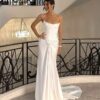 BIGDAY Modern Mermaid Wedding Dress Boat-Neck Lace Appliqued Pleat Open Back Lace-up Bridal Gown Vestido De Noiva Customized 6 Sbf32bb77a5894651854744cc4e960670A Cropped