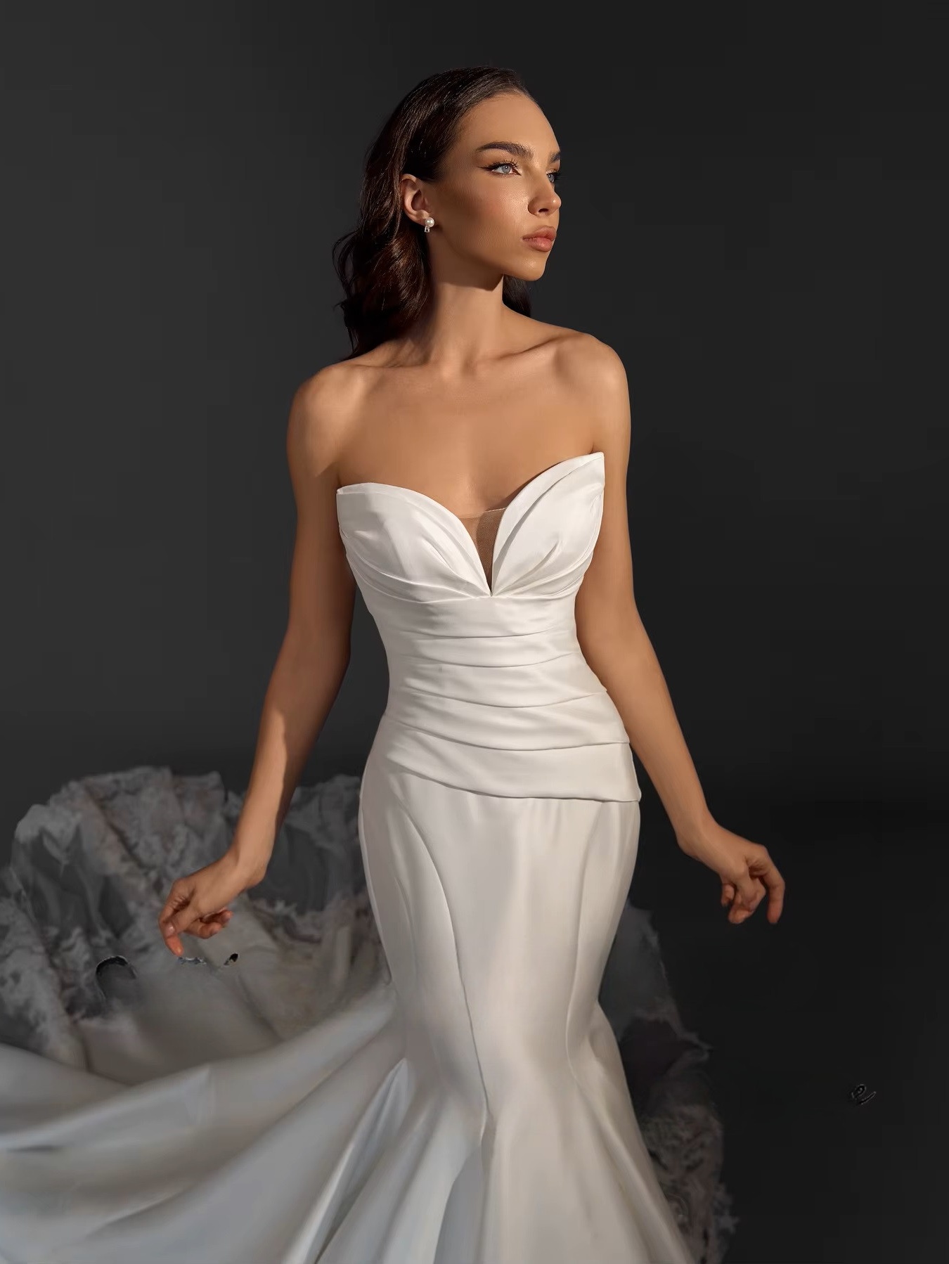 SoDigne Mermaid Satin Appliques Wedding Dresses Sweetheart Sleeveless Bridal Dress Long Wedding Gown Robe De Mairee Customized 3 SoDigne Mermaid Satin Appliques Wedding Dresses Sweetheart Sleeveless Bridal Dress Long Wedding Gown Robe De Mairee Customized – Bild 3