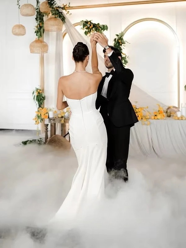 SoDigne Satin Mermaid Wedding Dress Sweetheart Sleeveless Bride Dresses 2025 Simple Bridal Gowns vestidos de novia Customized 2 SoDigne Satin Mermaid Wedding Dress Sweetheart Sleeveless Bride Dresses 2025 Simple Bridal Gowns vestidos de novia Customized – Bild 2