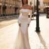 SoDigne Elegant Wedding Dresses Off Shoulder Long Sleeves Mermaid Satin Bride Dress vestidos de novia Satin Simple Party Gown 4 Se4c7b04ff6724460a521ed5a41df4d2fT Cropped1