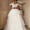 SoDigne A-line Off Shoulder Wedding Dress Tulle Sleeveless Tiered Bride Dresses Long Bridal Gowns vestidos de novia Customized 9 Sec57b18944294b6db9adfdedcf397a753 Cropped