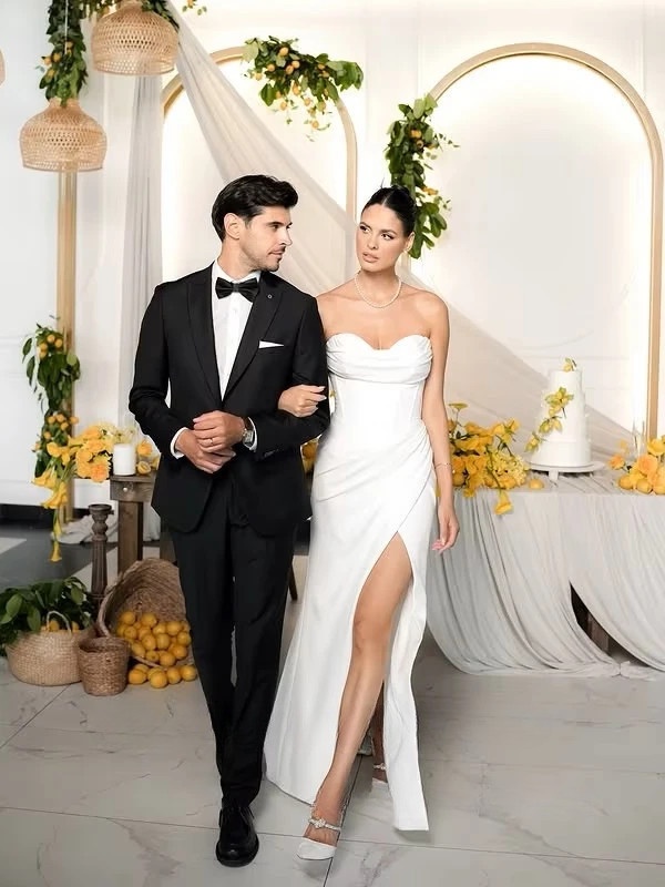 SoDigne Satin Mermaid Wedding Dress Sweetheart Sleeveless Bride Dresses 2025 Simple Bridal Gowns vestidos de novia Customized 1 SoDigne Satin Mermaid Wedding Dress Sweetheart Sleeveless Bride Dresses 2025 Simple Bridal Gowns vestidos de novia Customized